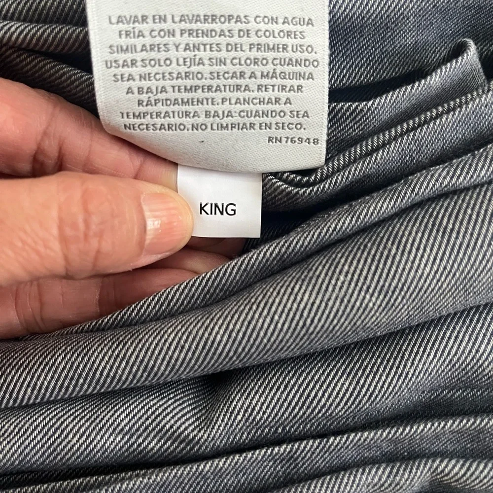 Tommy Bahama King Sheet Set NWOT-Fitted, Flat, 2 Pillowcases/Blue Gray